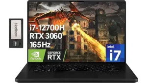 ASUS ROG Zephyrus G14 gaming laptop with RTX 3060, i7 CPU, and 165Hz display