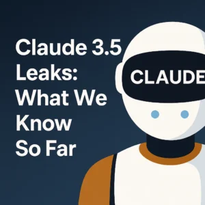 Stylized digital graphic showing Claude AI concept with neural overlays, circuits, and futuristic interface