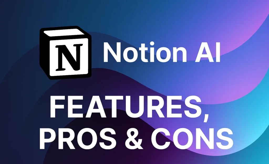 Notion AI app interface for writing, summarizing, and organizing notes